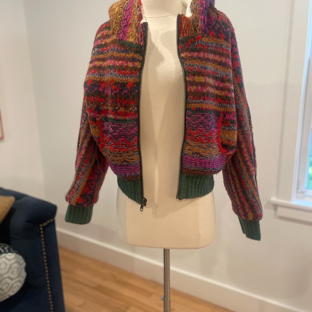 NWT Free People Rue Sweater Jacket XS $398. - Picture 9 of 15